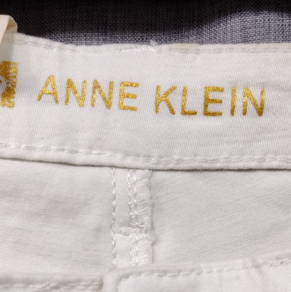 NWT Anne Klein Skinny Ankle Jeans Womens 4 White Embroidered Floral Retro 90s - Picture 6 of 11